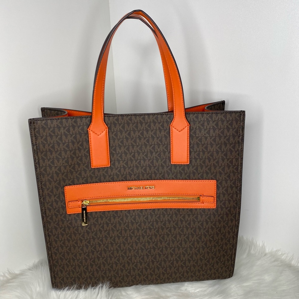 Michae Kors Kenly Tote Bag - Tangerine - New - Never Used